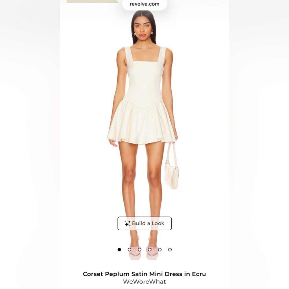 WeWoreWhat Elegant Cream Formal Dress